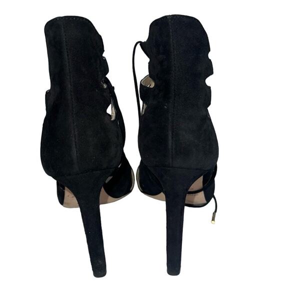 Jimmy Choo Hitch 100 Mirrored Lace Up Cage Heels Black Size EU 39.5 Gladiator - Picture 4 of 8